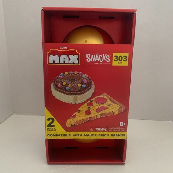 Zuru Max Snacks Collection Doughnut And Pizza 303 PCS Bricks Set Brand New - Picture 1 of 10